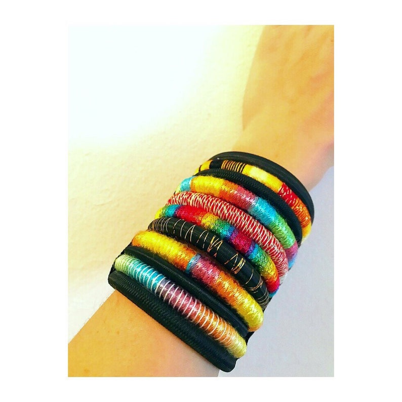 Cuff bracelet, African bracelet, ethnic bracelet, bohemian bracelet, hippie bracelet, boho bracelet, nomad bracelet, statement bracelet Gift image 5