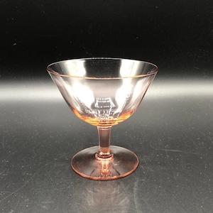 Vintage Sherbet - Tiffin - &quot;Franciscan&quot; Optic in Pink