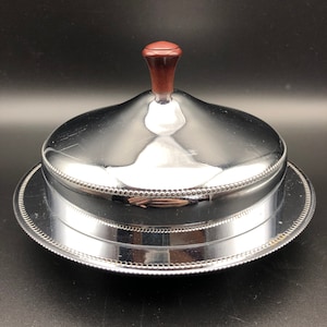 Vintage Covered Dish - Farberware - Krome Kraft with Glass Insert