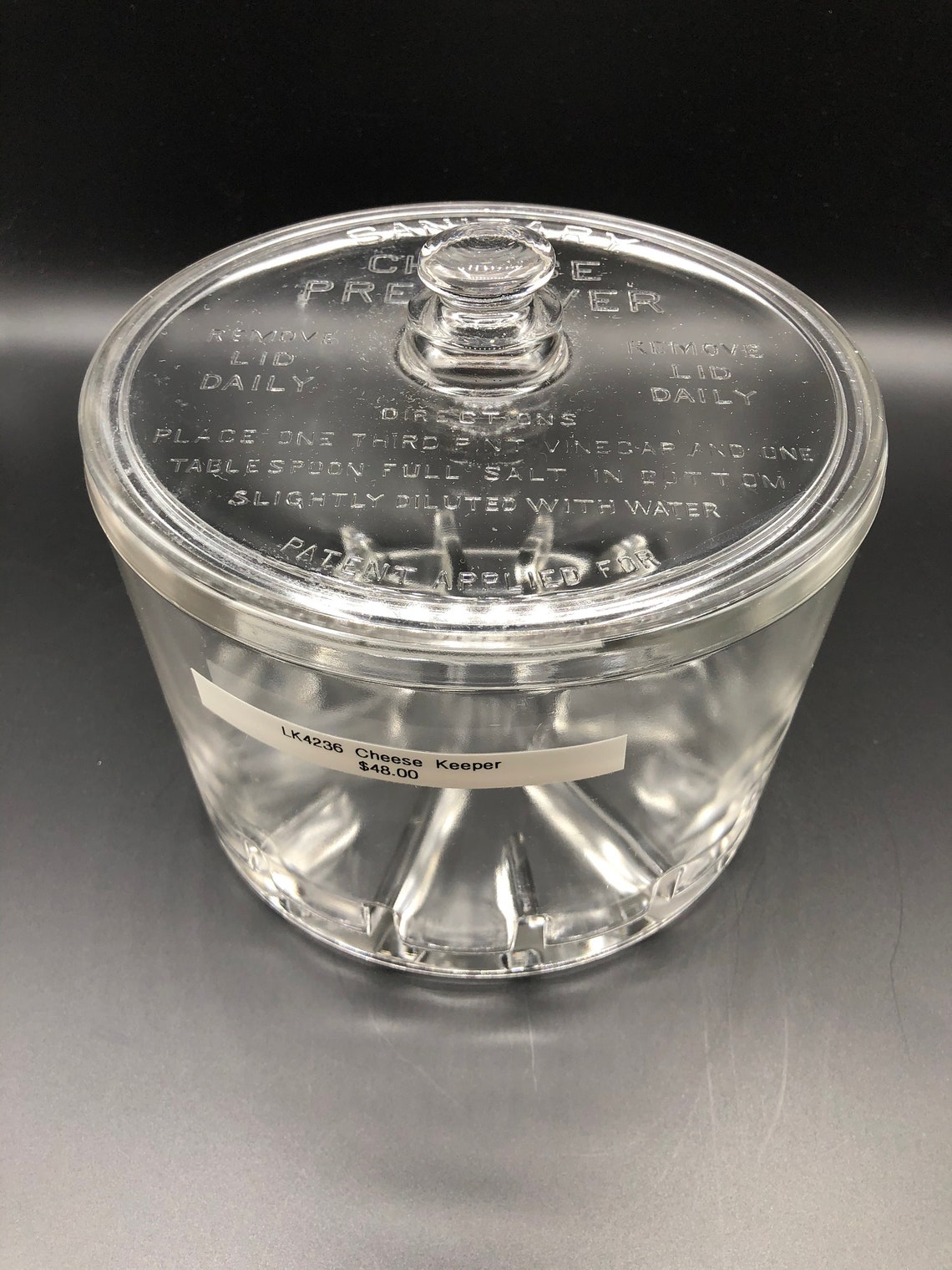 Vintage Container Cheese Preserver Etsy