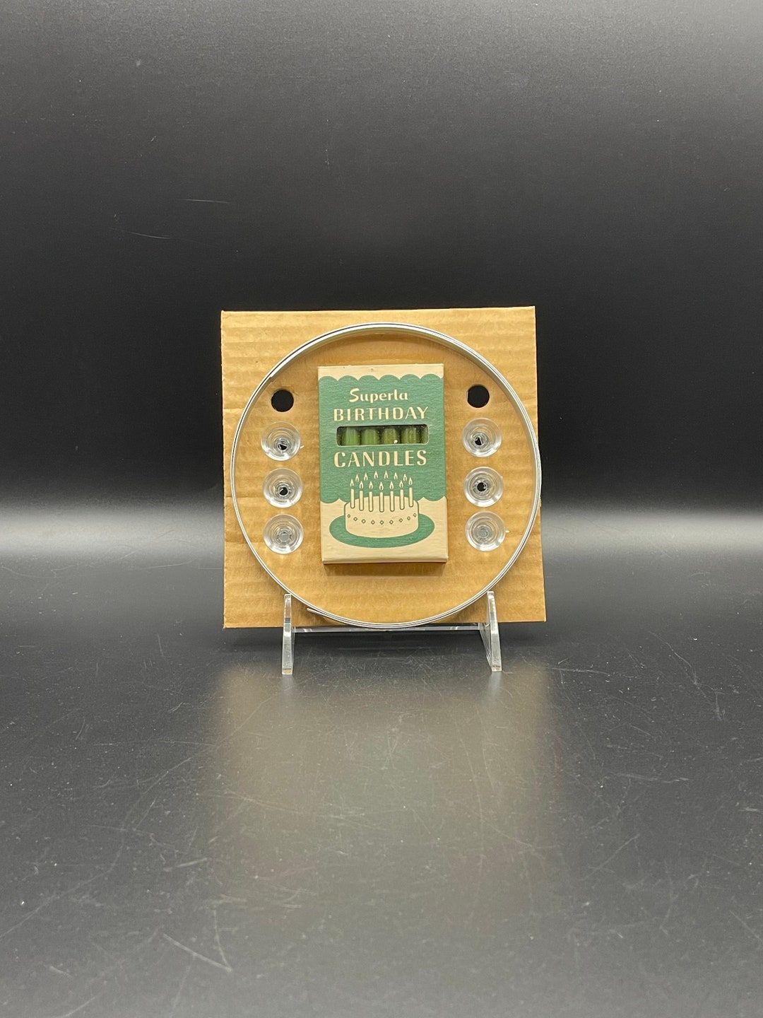 Vintage Birthday Candle Holders Set of 6 Swiftning Shortening Etsy