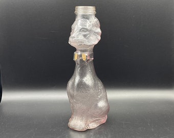Vetreria Etrusca glass cat bottle ネコ ボトル Vintage Glass Cat Bottle - Cambridge - Etsy