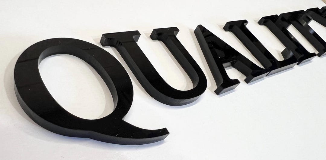 Optional Lettering Acrylic Serif and Sans Serif Letters Numbers and Symbols With Optional ...