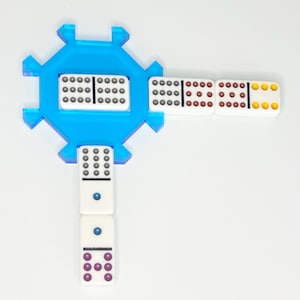 Acrylic Mexican Train Dominoes Hub Three Sizes Eight or Twelve Players