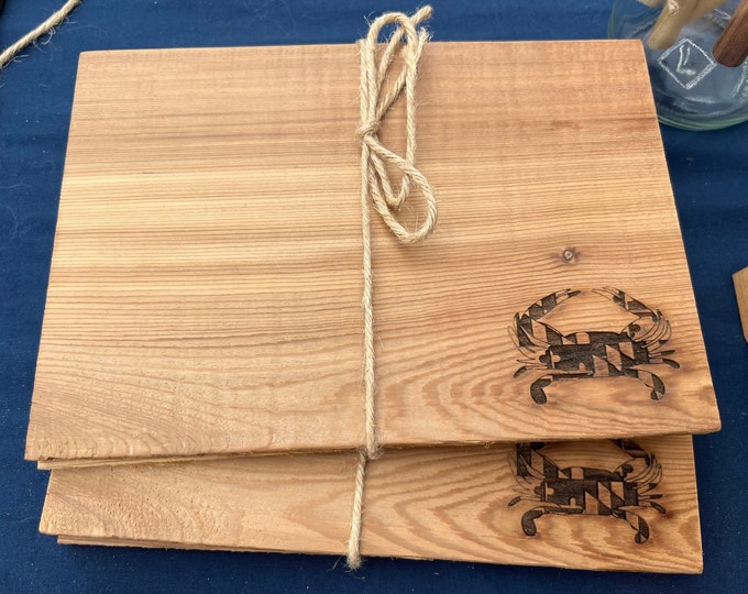 Grilling Planks Natural Cedar Wood Custom Engraved