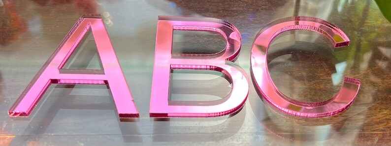 Optional Lettering Acrylic Serif and Sans Serif Letters Numbers and Symbols With Optional ...