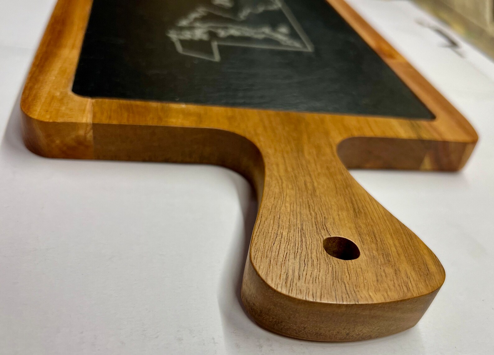 Charcuterie Board Slate and Acacia Wood With Slate Insert Custom ...