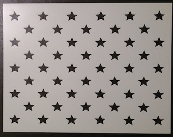 50 stars stencil etsy