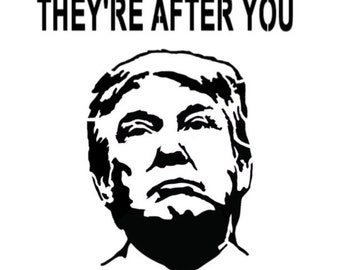 Donald Trump President Profile 8.5/" x 11/" Custom Stencil FAST FREE SHIPPING