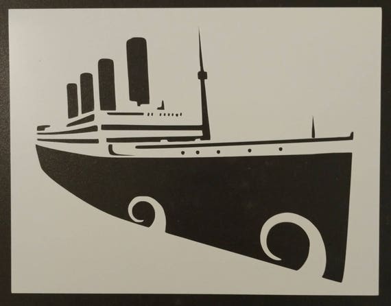 titanic ocean liner cruise ship boat custom stencil fast free etsy