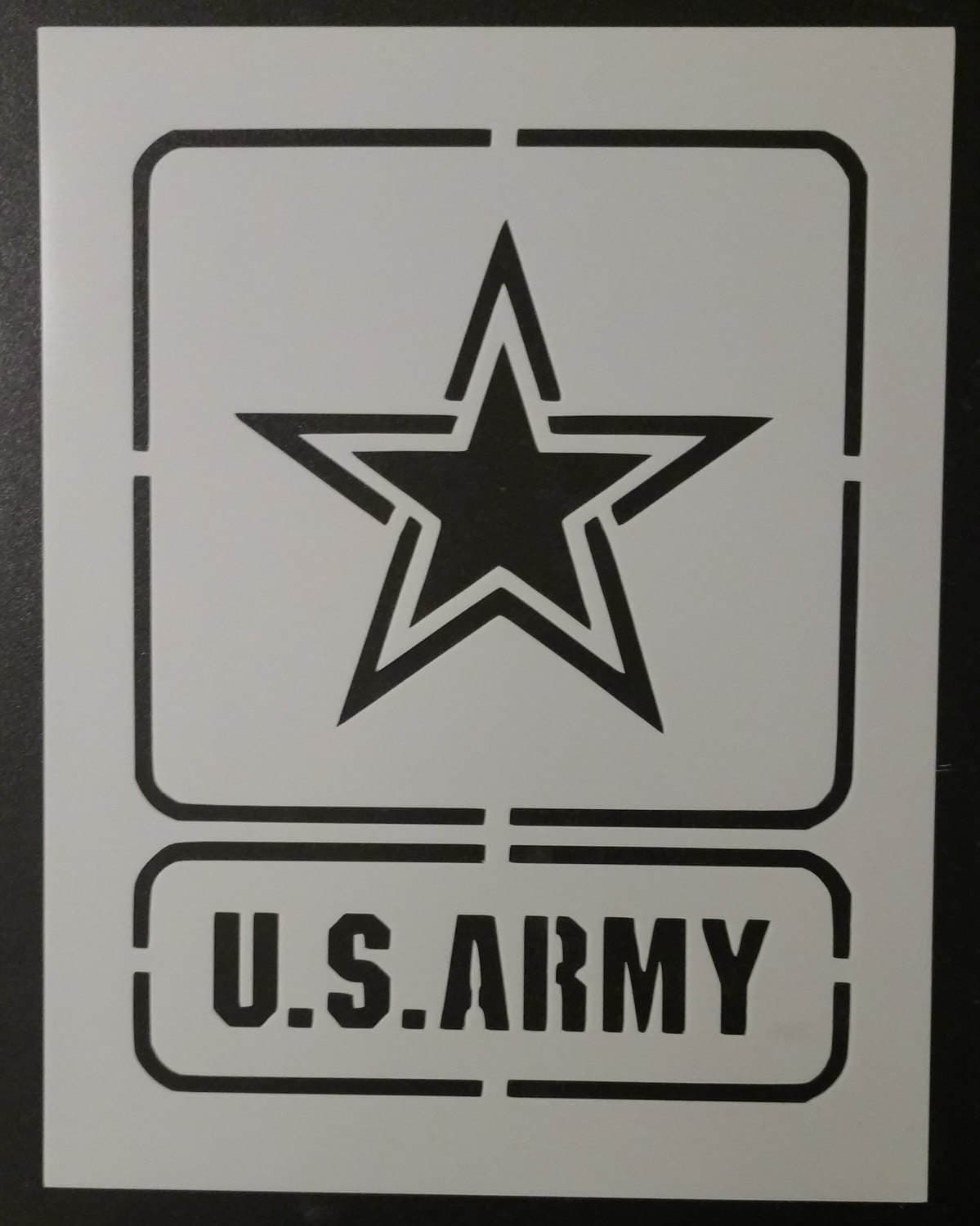 United States Army Square Custom Stencil Fast Free Shipping Etsy