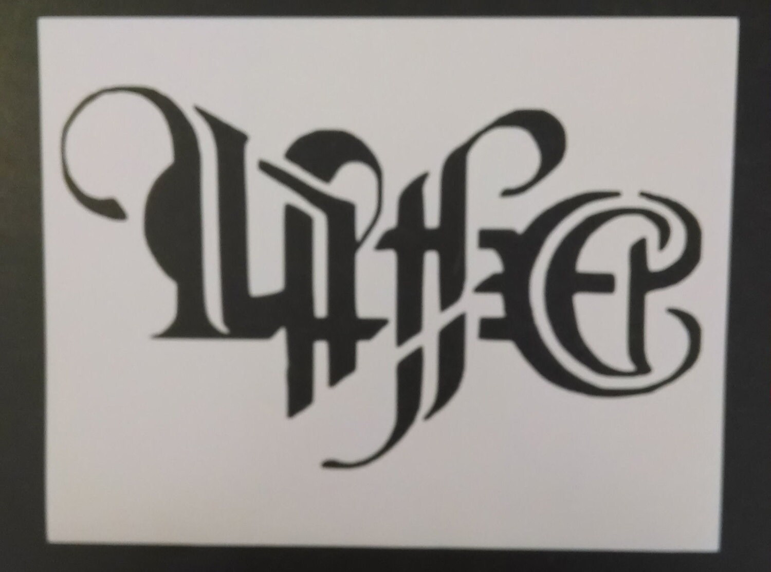Tribal Tattoo Ambigram Life Death 2 Words Turn It Upside Etsy