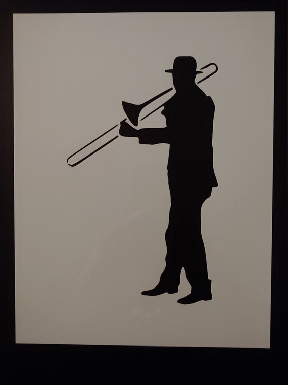 New Orleans Jazz Musician Trombone Player 8 5x11 Custom Etsy