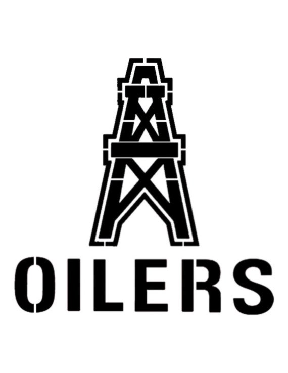Houston Oilers Custom Stencil FAST FREE SHIPPING Etsy
