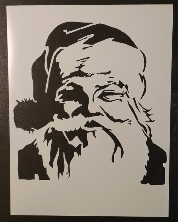 Santa Claus Sleigh Reindeer Christmas 11" x 8.5" Stencil FAST FREE SHIPPING 