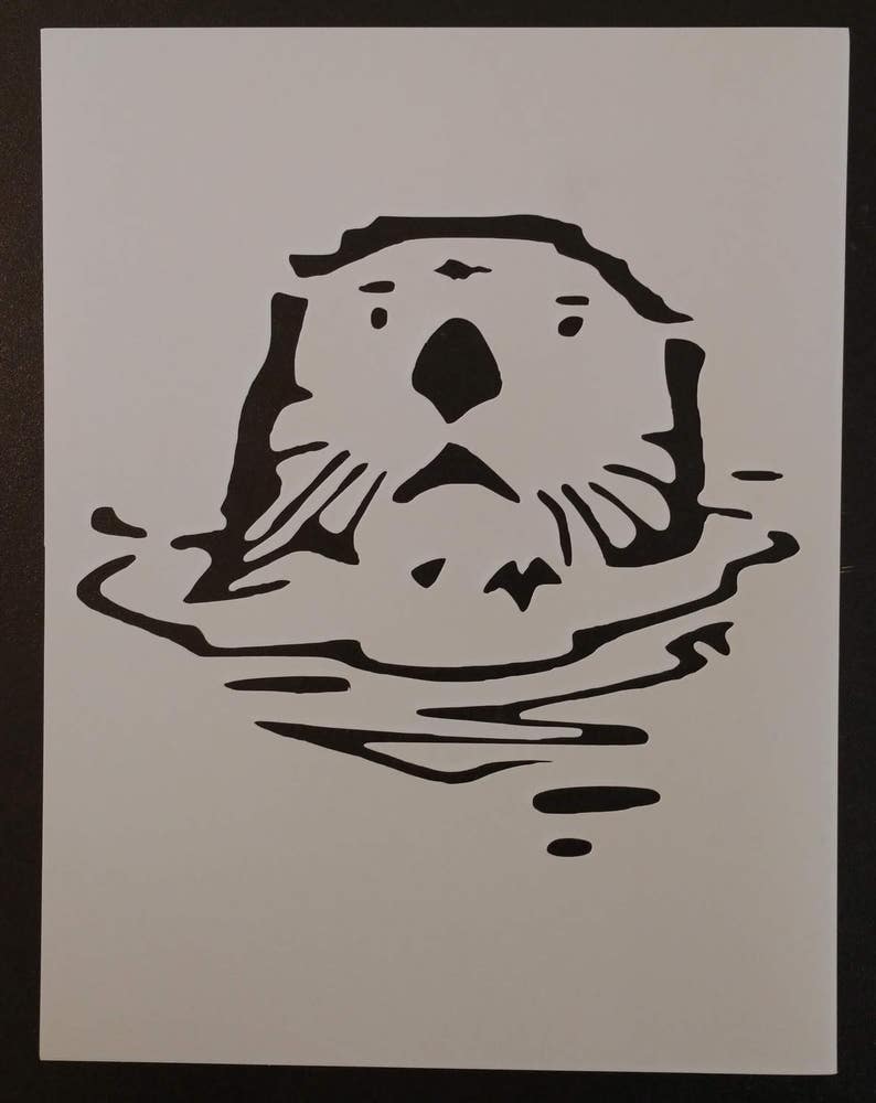 sea-otter-custom-stencil-fast-free-shipping-etsy