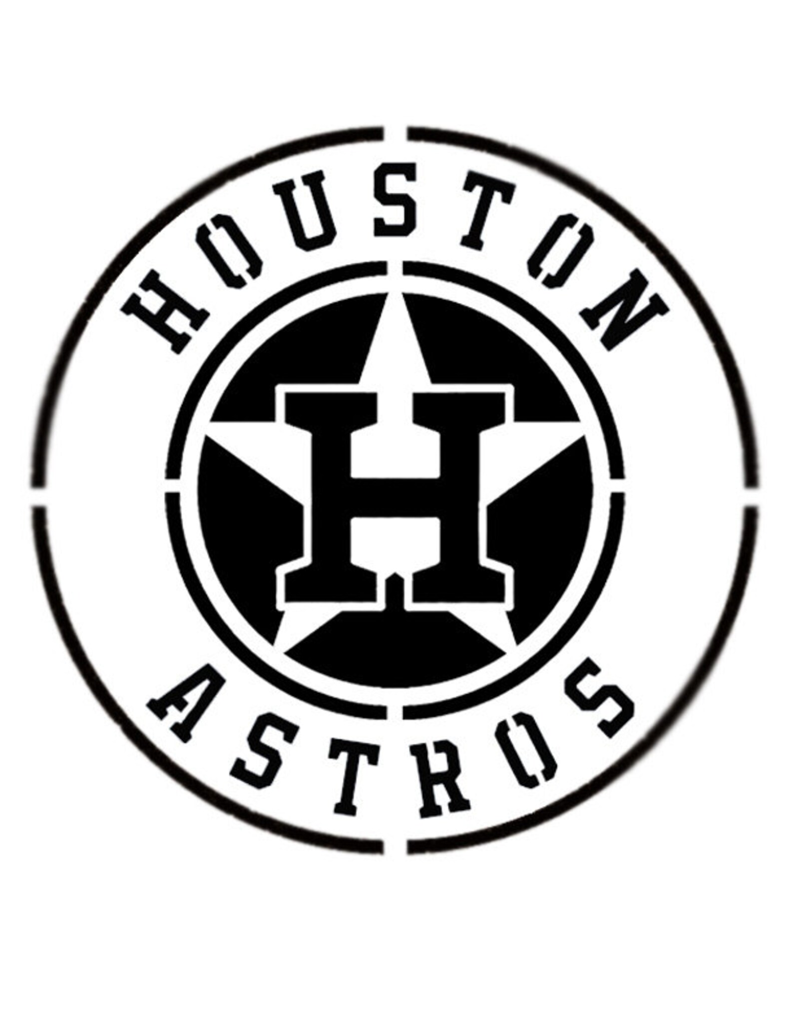 Printable Astros Pumpkin Stencil