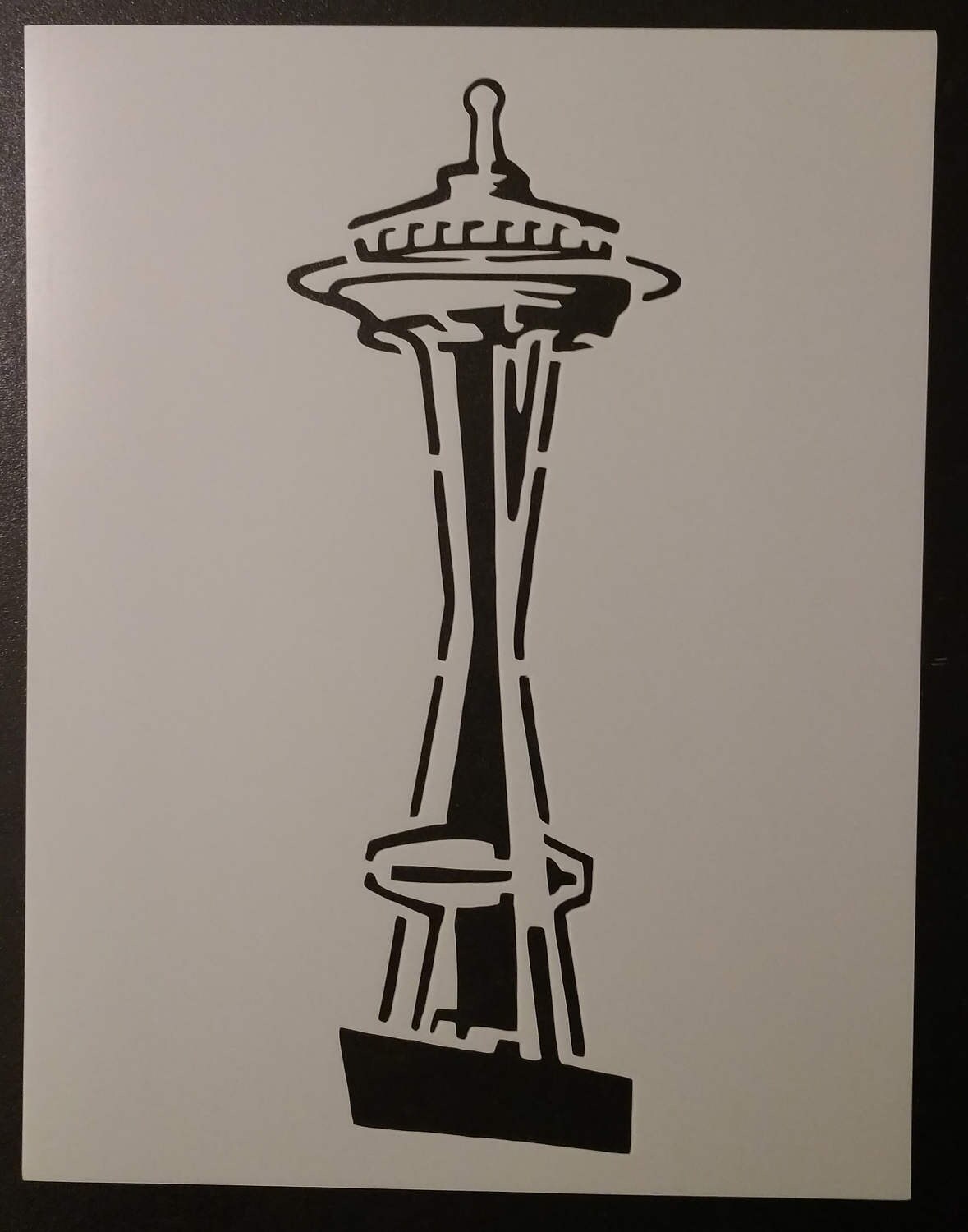 seattle space needle custom stencil fast free shipping etsy