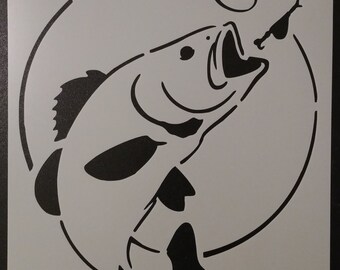 Fish stencil | Etsy