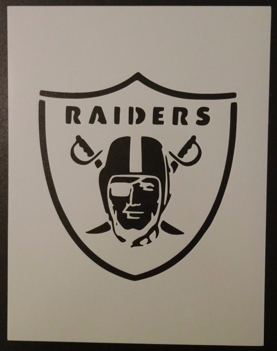 Oakland Raiders Football Custom Stencil FAST FREE SHIPPING Etsy Oakland Raiders Football Custom Stencil FAST FREE SHIPPING Etsy