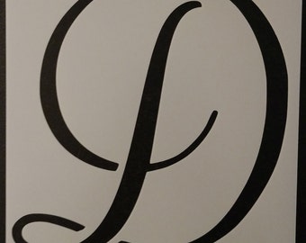 large letter stencils etsy