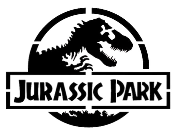 Jurassic Park Dinosaur Custom Stencil design Itself