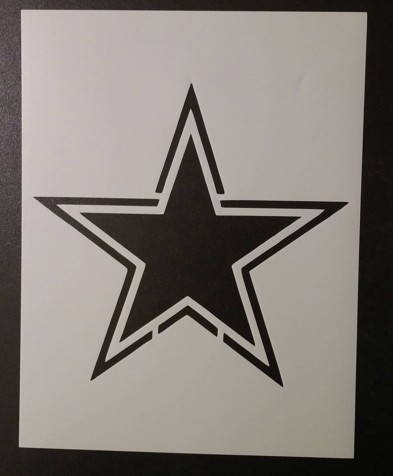 Cowboy Star Stencil: Classic Western Design for Custom Projects