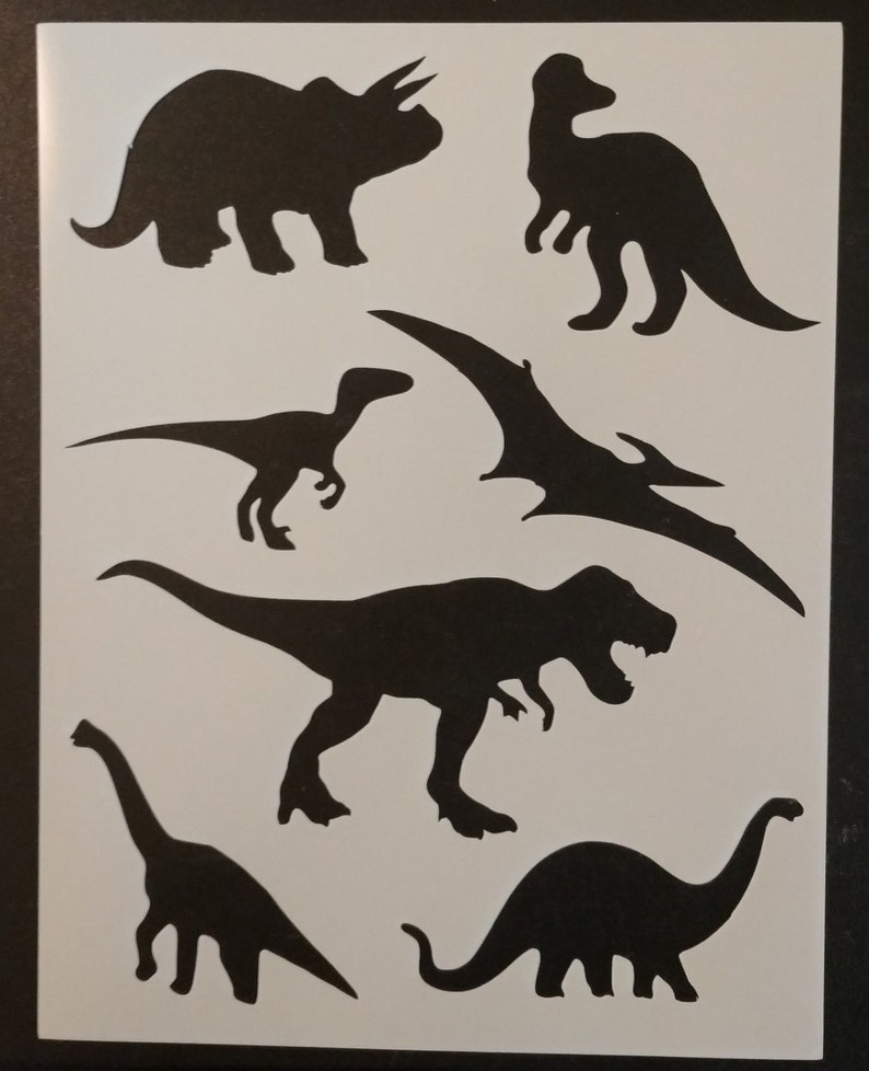 Dinosaur Dinosaurs T Rex Raptor Custom Stencil FAST FREE | Etsy