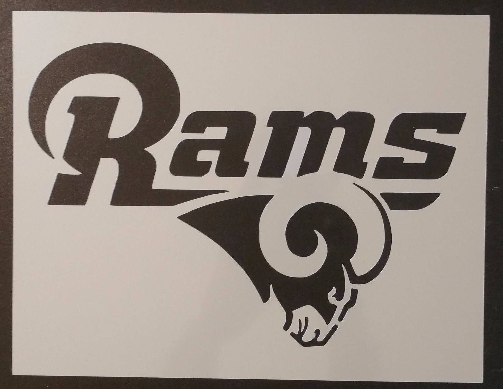 LA Los Angeles St. Louis Rams Football Custom Stencil FAST Etsy