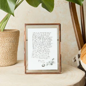 Recycled Metal  Photo Frame 'Dwani'/Portrait Landscape /Copper finish / Handmade Floating Frame / 3 sizes - 4x6 - 5x7 - 8x10 / Wedding  Gift