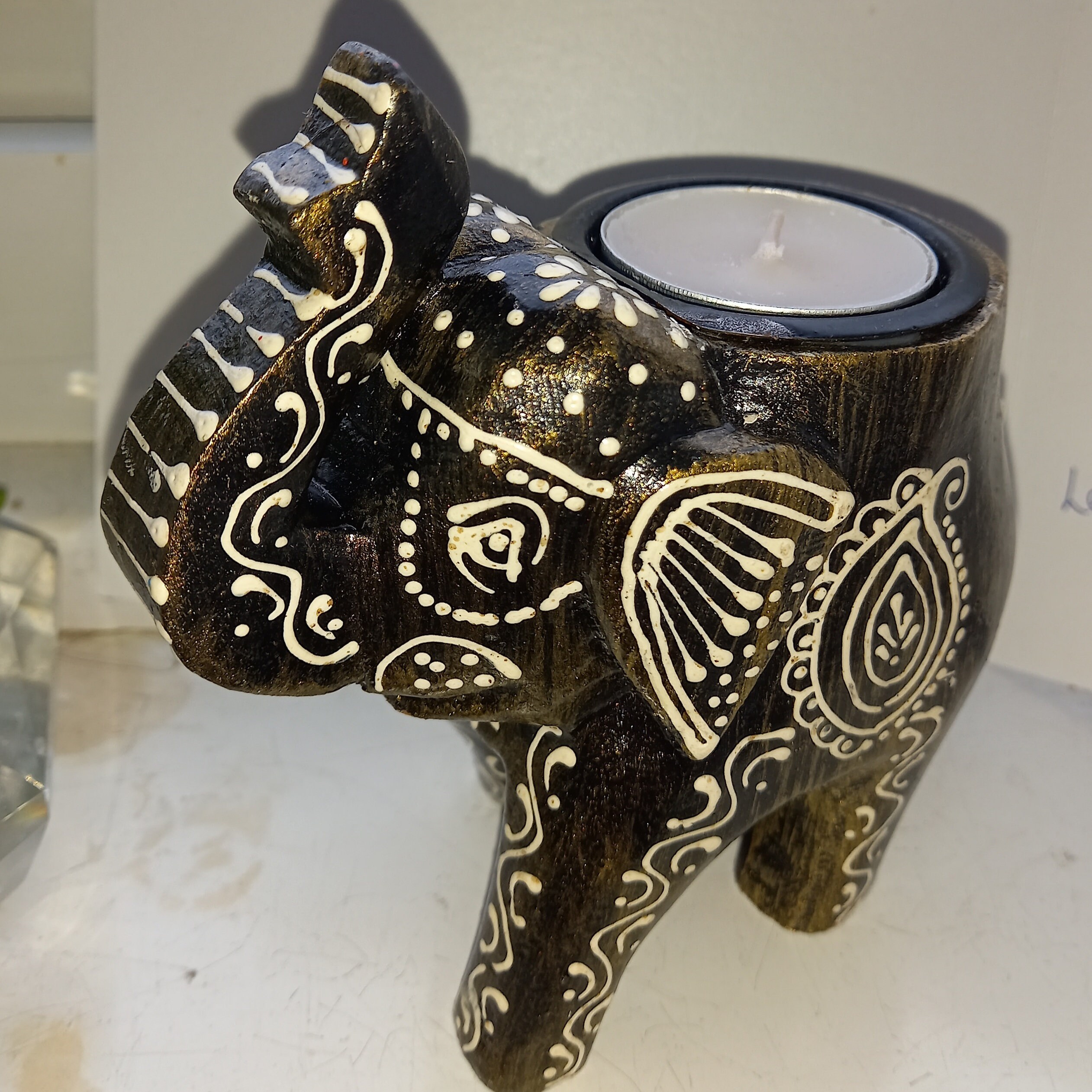 Elephant Tealight Candle Holder / Decorative Elephant Figurine Etsy UK