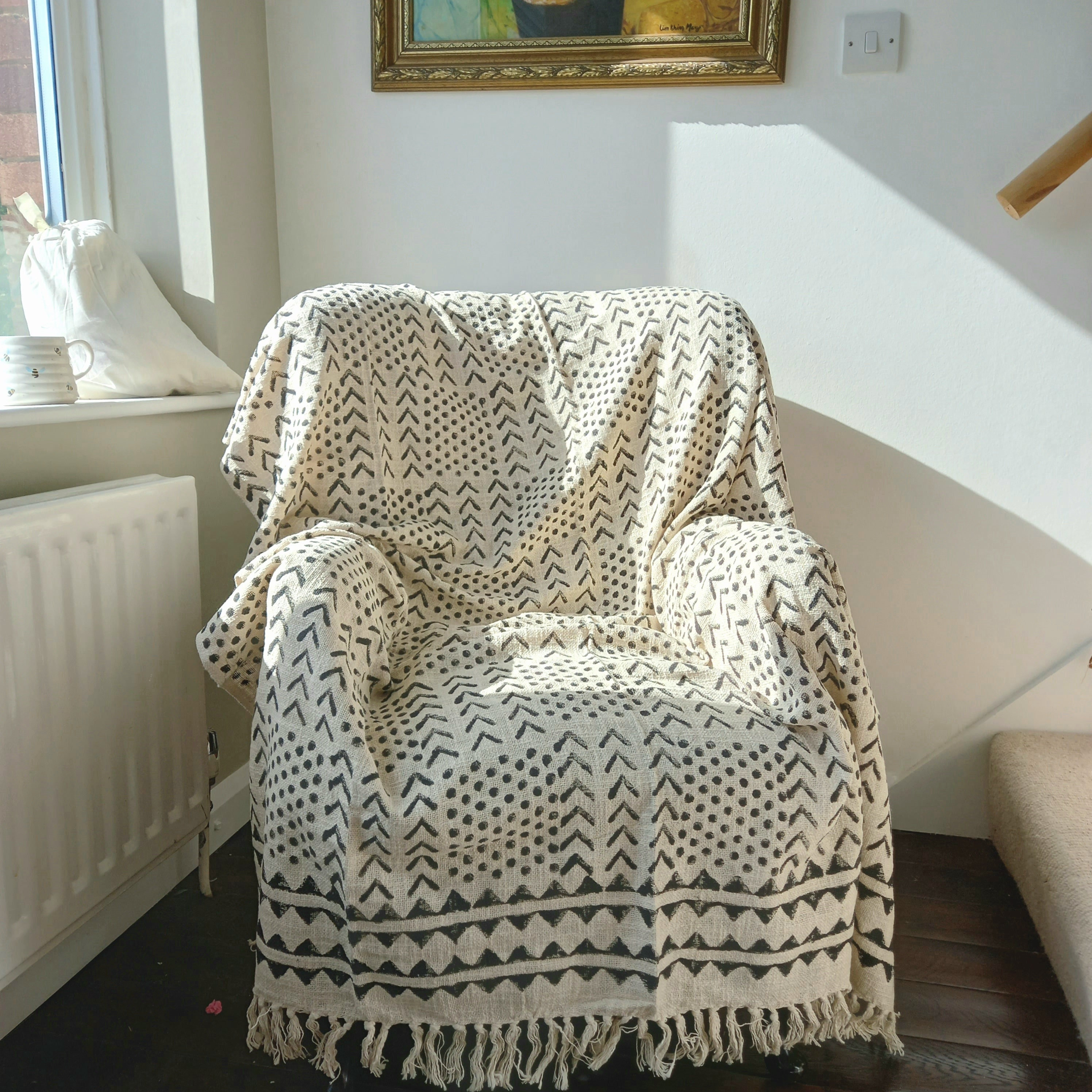Large White Throw For Sofa