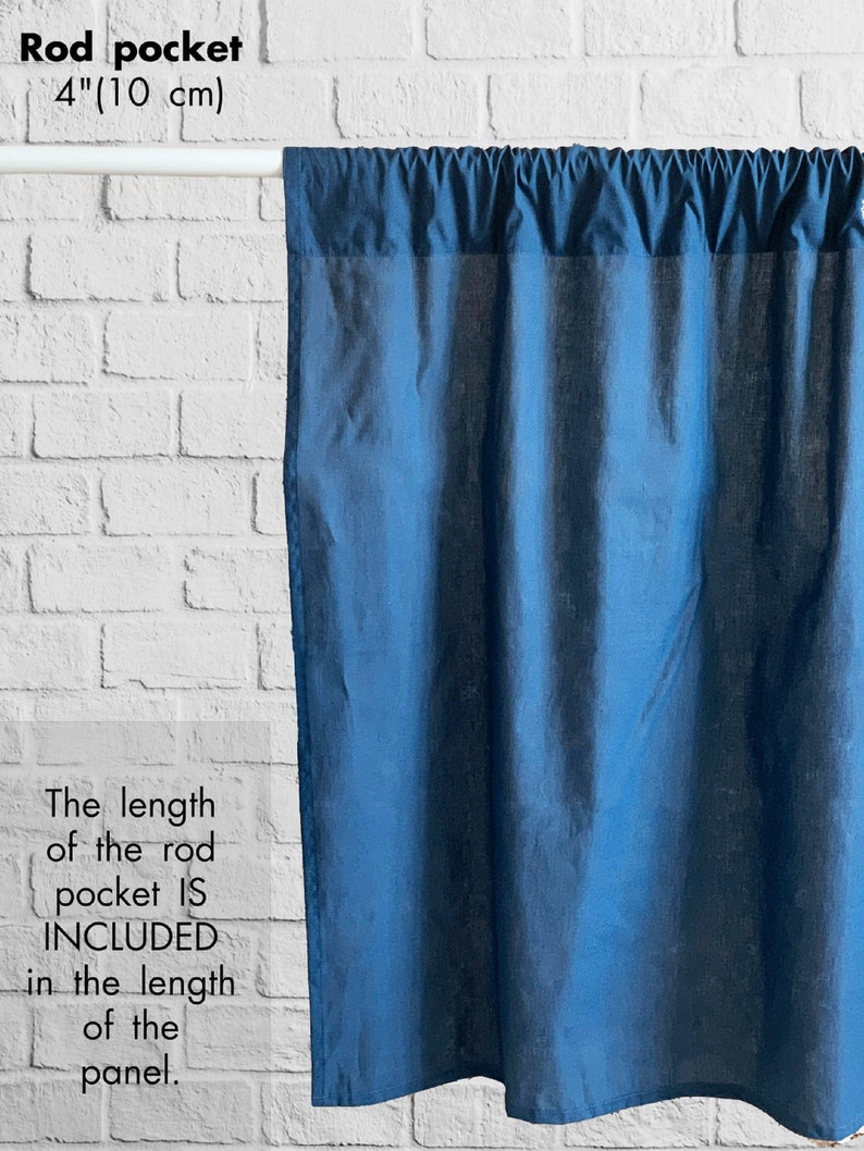 NATURAL linen draperies Tab top/Tie top /Rod pocket drapes bathroom, kitchen & bedroom draperynatural linen/cozy design/linen curtains image 4