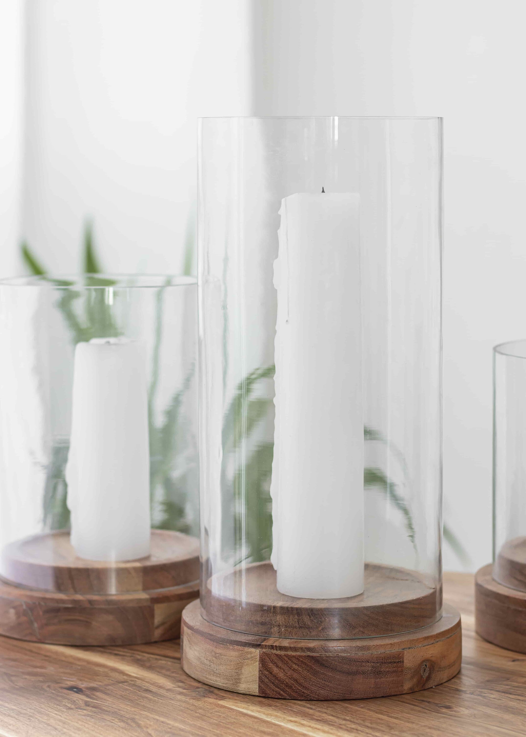 Large Candle Holder With Glass Cylinder Top 'misha' / Etsy UK