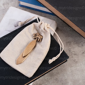 Elephant Bookmark / Handmade From Brass / Gift For Book Lovers