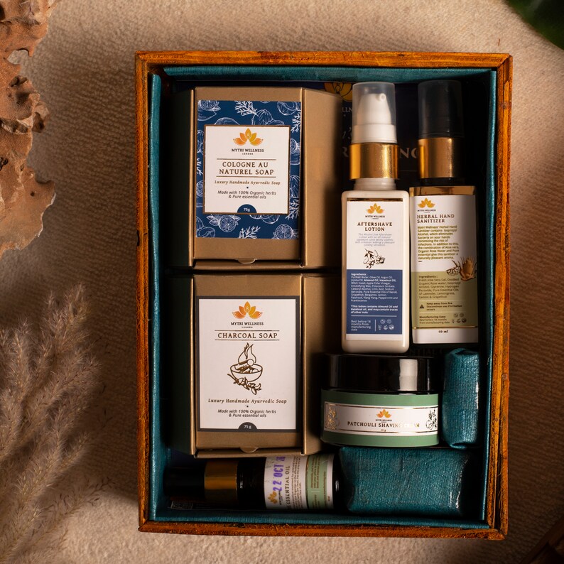 Men's Ayurvedic Gift Set / Men's grooming Kit / Etsy