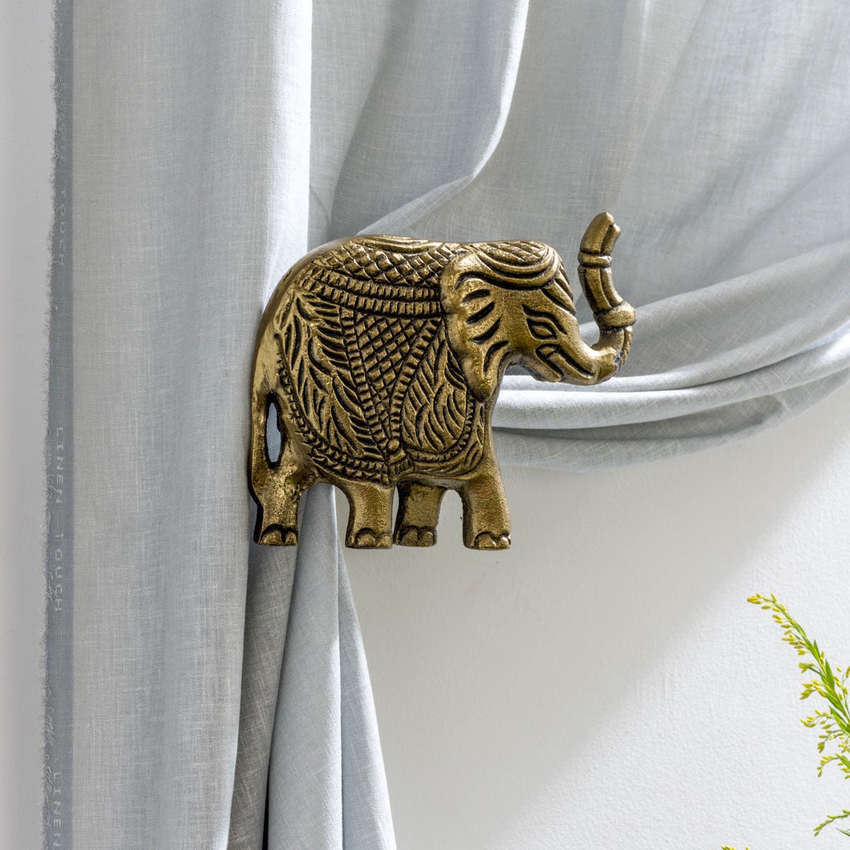 Elephant Curtain Tie Back Holder / Aluminium Cast Curtain Etsy