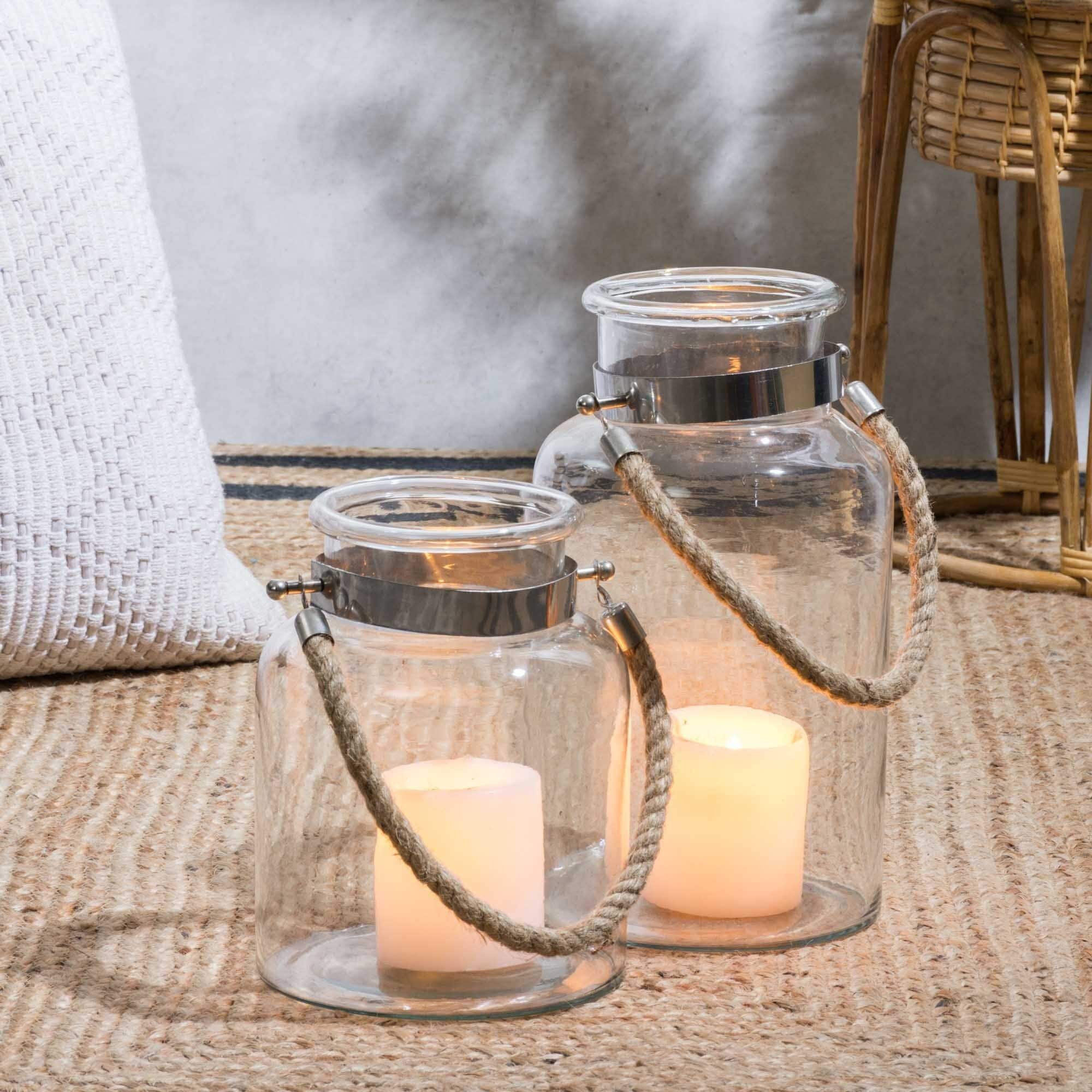 Large Clar Glass Jar 16cm 20cm or 30cm / Kitchen Storage From Recycled Glass  / Large Candle Holder Event or Wedding Decor / Flower Mason Jar 