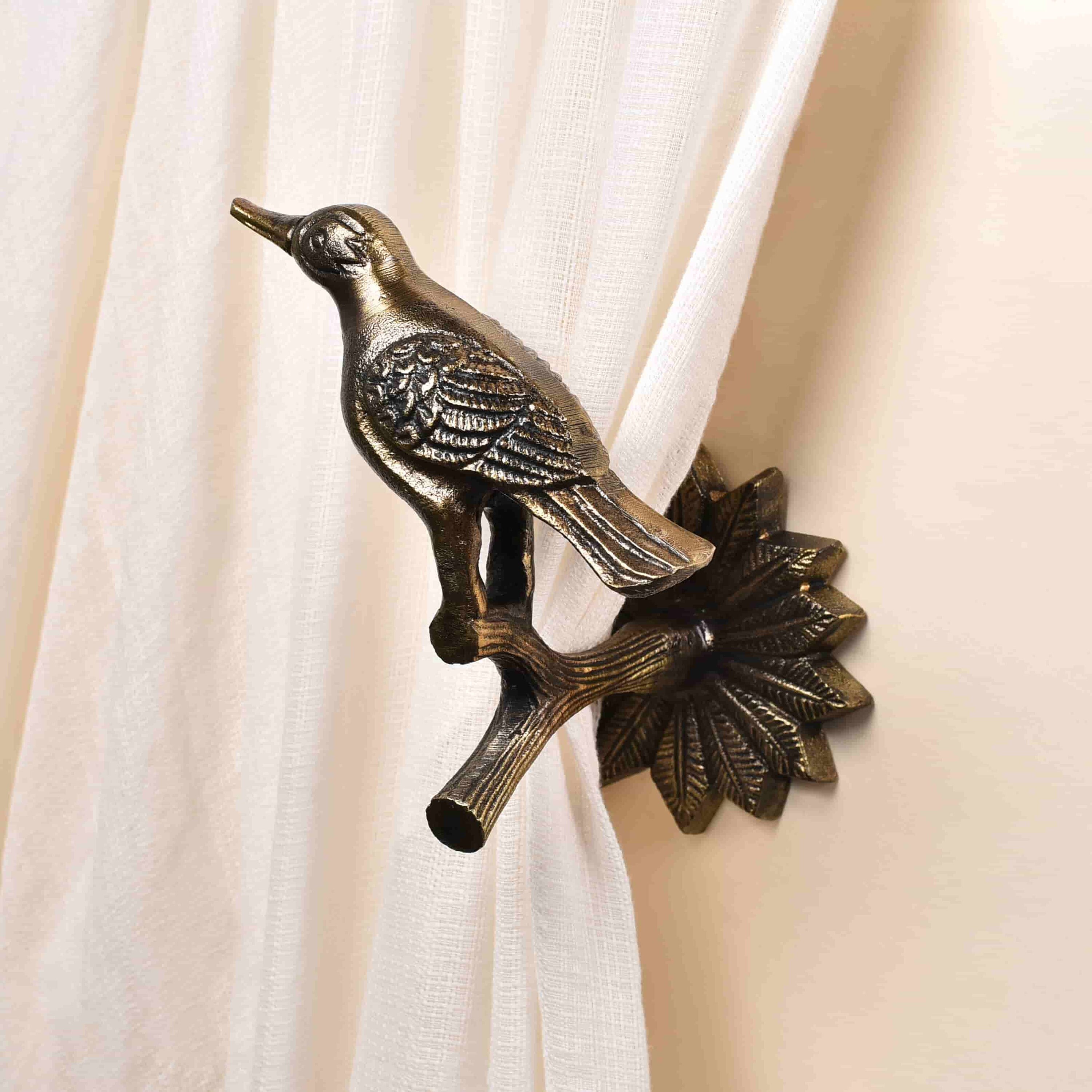 Bird Design Curtain Tie Back / Crowshaped Curtain Tie Holder Etsy
