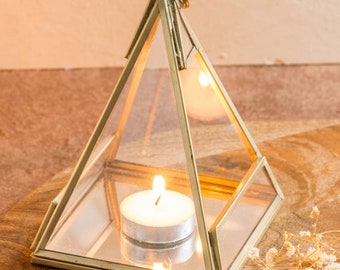 Portacandele Geometrici In Oro Con Coppe Votive - Set Da 6 Per Matrimoni, Feste E Decorazione Casa - Foto 10