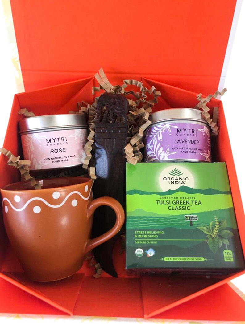 Gifts for Teachers / Wellness Gift Hamper with Ayurvedic Tea / Etsy