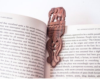 Wooden Elephant shape bookmark / Elephant gift Handmade slide-on bookmark / Gift for booklover / Fathers Day Gift