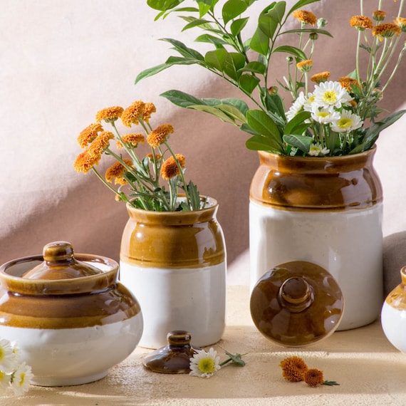 wholesale flower pattern kitchen storage jar