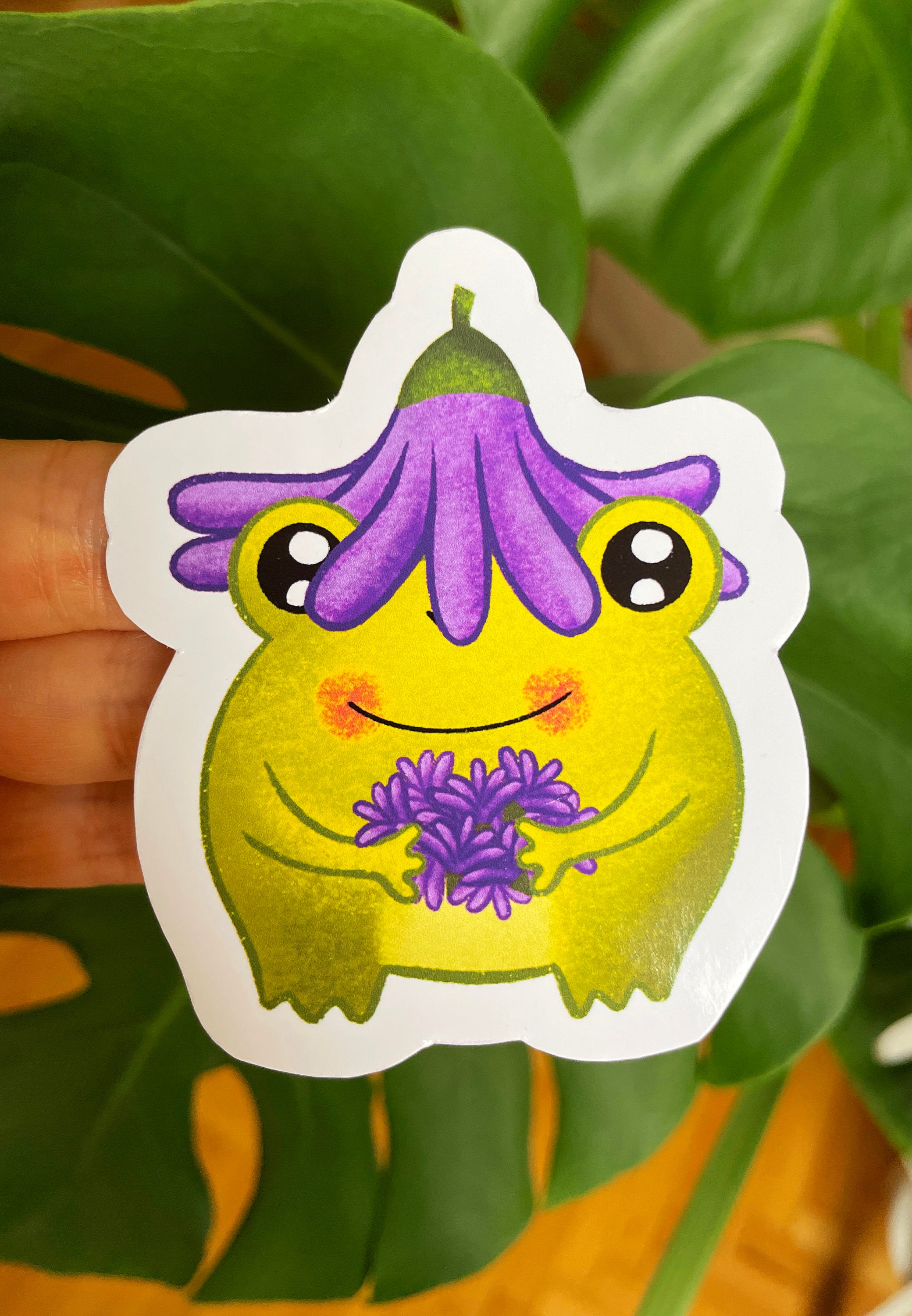 Cute Frog Sticker Pack | Mushroom Frog Sticker | Die Cut Sticker ...
