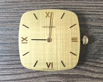 Movimento de relógio Movado vintage: Swiss Zenith Cal 30.5, 17 joias, NOS