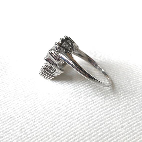 Vintage Diamond Engagement Ring Enhancer, Baguett… - image 4