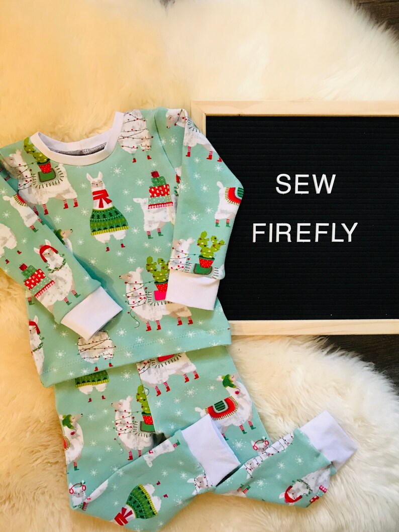 Children\u2019s Christmas Llamas Pajamas