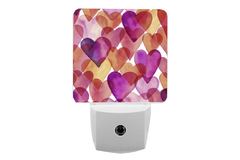 Watercolor Hearts Colorful Girls Room Light Switch Cover Etsy