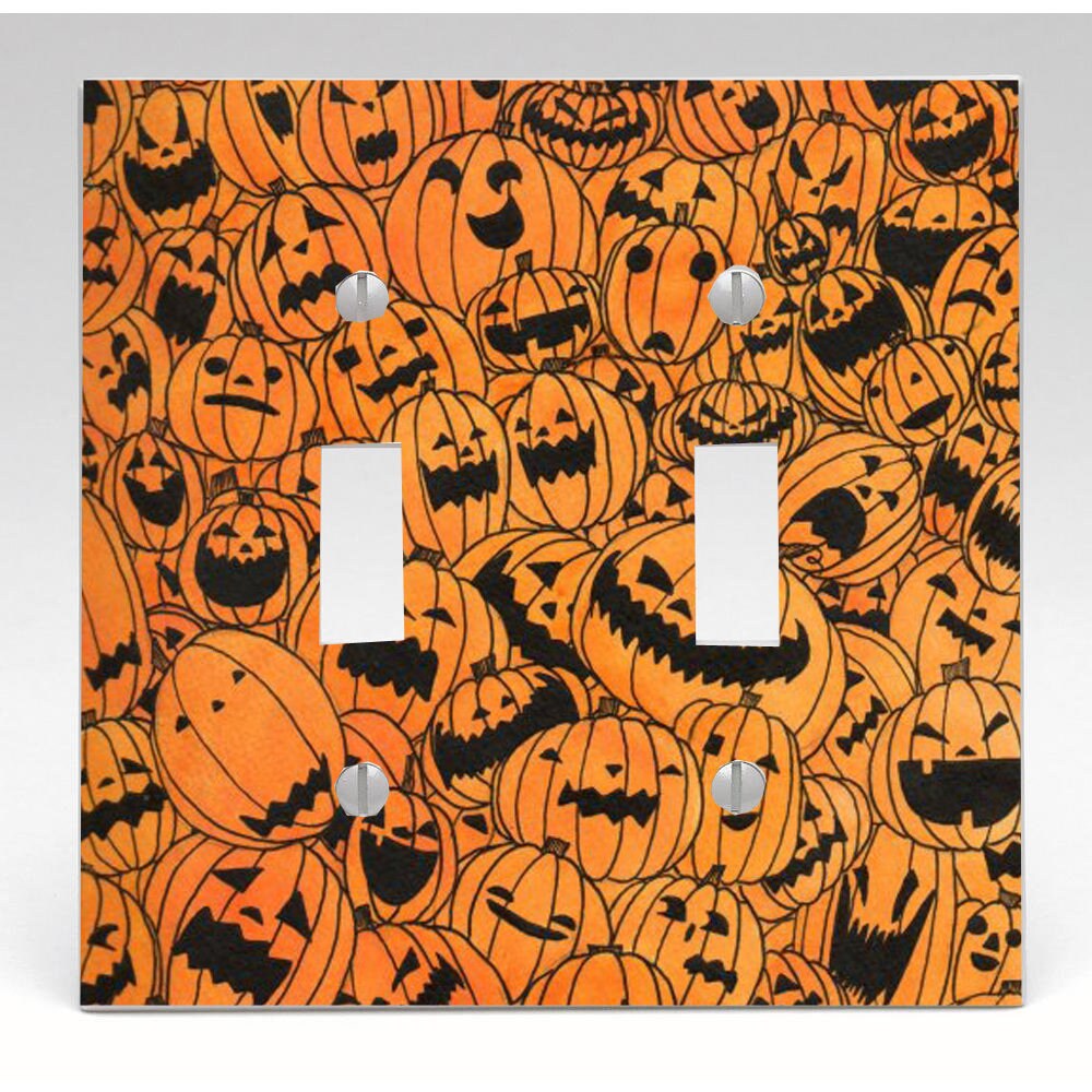 Halloween Multi Jack o Lantern Light Switch Cover Printed | Etsy