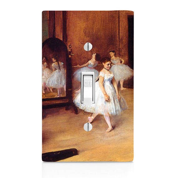 Degas Dancer in Rose Dress Switch Plate Art Plates Single Toggle